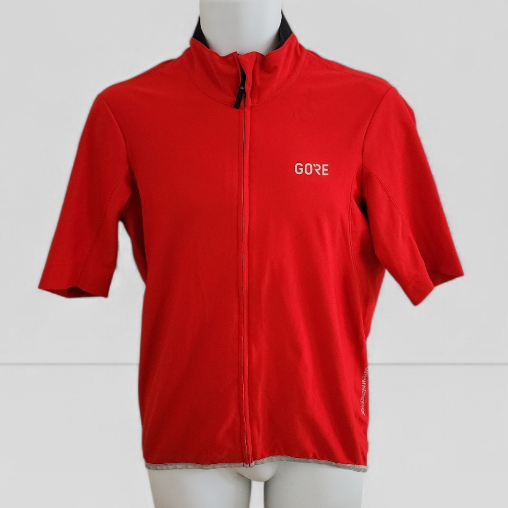 GORE Wear C5 Mens Windproof Short Sleeve Road Cycling Jersey Reflective Vest Lrg - Picture 2 of 12